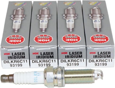 OVERSTOCKDIRECT Genuine OEM 93199 Laser Iridium Spark Plug DILKR6C11 Made by NGK DILKR6C-11 (4 Pack) in Kuwait