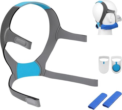 2Pack N20 Headgear Compatible with AirFit N20 / AirTouch N20 Nasal Mask Headgear,Elasticity Premium Soft Replacement AirFit N20 Headgear with Clips and Strap Covers in Saudi Arabia