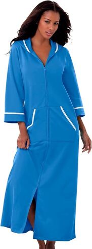 Dreams & Co. Plus Size Long French Terry Robe in Saudi Arabia