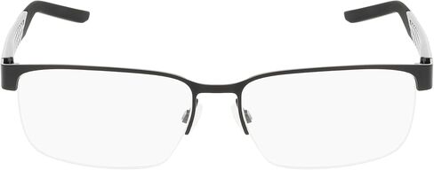Nike 8184 001 Eyeglasses Men's Matte Black Semi Rim Rectangle Shape 58mm in Saudi Arabia