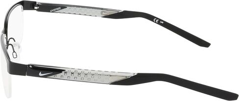Nike 8184 001 Eyeglasses Men's Matte Black Semi Rim Rectangle Shape 58mm in Saudi Arabia