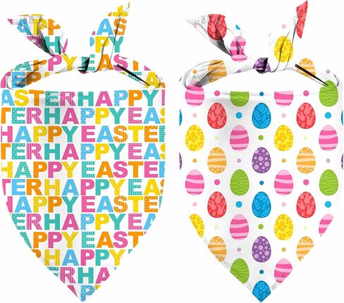 Heart Dog Bandanas, 2 Pack Mother's Day Triangle Dog Bandanas, Reversible Love and Heart Pet Scarf, Premium Durable Fabric, Boys and Girls, Holiday Bandana for Large and Extra Large Dogs in Kuwait