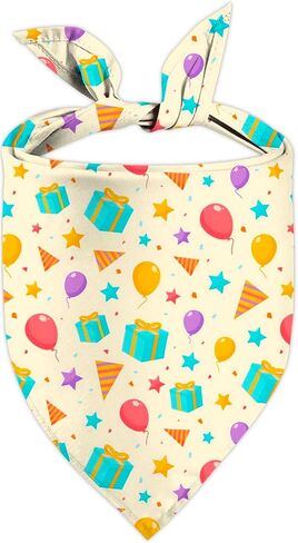 Heart Dog Bandanas, 2 Pack Mother's Day Triangle Dog Bandanas, Reversible Love and Heart Pet Scarf, Premium Durable Fabric, Boys and Girls, Holiday Bandana for Large and Extra Large Dogs in Saudi Arabia