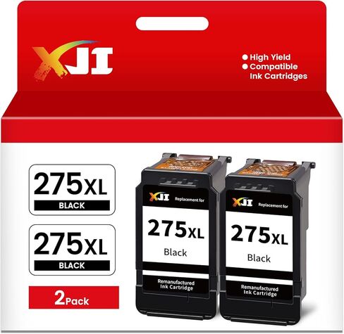 XJI 285 XL 286 XL Remanufactured Ink Cartridges Replacement for Canon PG-285XL CL-286XL 285 286 Black and Color Combo Pack, for Pixma TS7720 TS7722 TR7820 Printer in Saudi Arabia