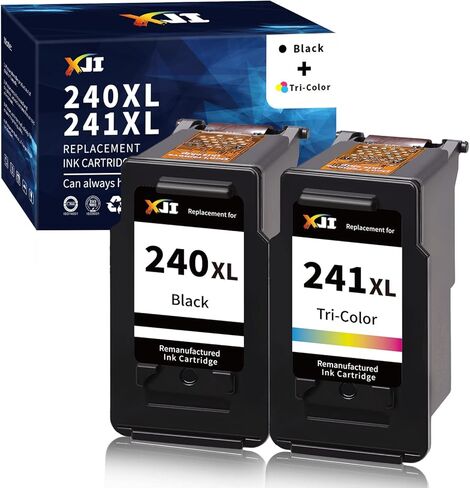 XJI 285 XL 286 XL Remanufactured Ink Cartridges Replacement for Canon PG-285XL CL-286XL 285 286 Black and Color Combo Pack, for Pixma TS7720 TS7722 TR7820 Printer in Saudi Arabia