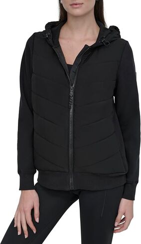 DKNY womens Light Weight Hybrid Full Zip Jacket in Saudi Arabia