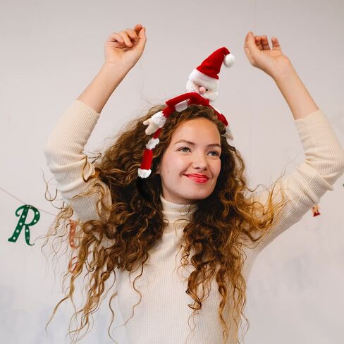 Madison Tyler Christmas Santa Claus Headband for Kids | Cute Soft Accessories for Christmas Party | Holiday Party Favors for Girls and Women in Saudi Arabia