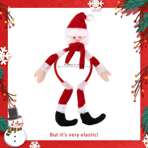 Madison Tyler Christmas Santa Claus Headband for Kids | Cute Soft Accessories for Christmas Party | Holiday Party Favors for Girls and Women in Saudi Arabia