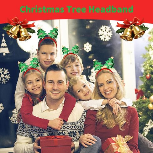 Christmas Headbands for Women Christmas Tree Headband Green Sequins Holiday Hair Band Xmas Hair Bands for Women's Hair in Saudi Arabia