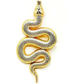 Gold Snake Enamel Pin - Cooperation Series - Enamel Lapel Pin - Plated Badge for Clothing, Bags, and Lanyards in Kuwait