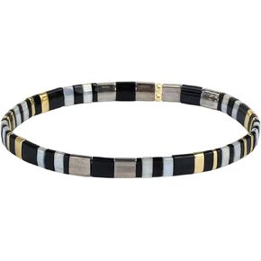 KELITCH Women Stretch Bracelets Miyuki Tila Beaded Bracelets Rainbow Strand Bracelets Beach Jewelry in Kuwait