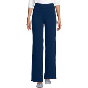 Lands' End Women's Serious Sweats High Rise Fleece Lined Straight Leg Pants X-Large Deep Sea Navy in Kuwait