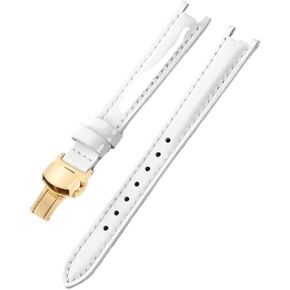 MJMT06 Compatible with Tissot 1853 Genuine Leather Cowhide Waterproof Watchbands Women T094 Flamenco T094210 Concave Interface Accessories 12mm in Saudi Arabia