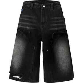 Aelfric Eden فضفاض Jorts أساسي حمض غسل فضفاض صالح طويل الدينيم السراويل Y2K الشارع الشهير الصيف جينس قصير in Saudi Arabia