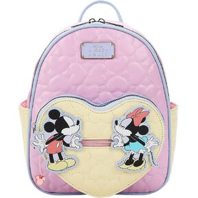 Disney Mickey Mouse and Minnie Mouse 10.5" Adult Mini Backpack With Movable Characters in Kuwait