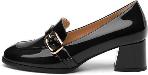 Women's Closed - Toe Loafers with Chunky Heel, All - Weather Solid Dress Pumps for Work and Daily Wear in Saudi Arabia