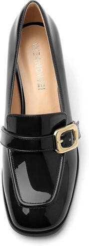 Women's Closed - Toe Loafers with Chunky Heel, All - Weather Solid Dress Pumps for Work and Daily Wear in Saudi Arabia