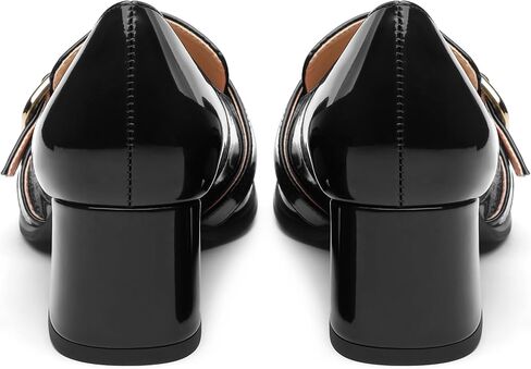 Women's Closed - Toe Loafers with Chunky Heel, All - Weather Solid Dress Pumps for Work and Daily Wear in Saudi Arabia