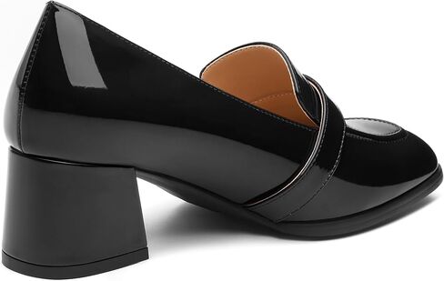 Women's Closed - Toe Loafers with Chunky Heel, All - Weather Solid Dress Pumps for Work and Daily Wear in Saudi Arabia