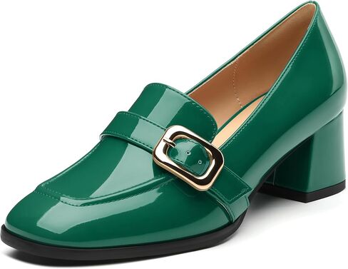 Women's Closed - Toe Loafers with Chunky Heel, All - Weather Solid Dress Pumps for Work and Daily Wear in Saudi Arabia