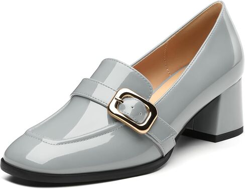 Women's Closed - Toe Loafers with Chunky Heel, All - Weather Solid Dress Pumps for Work and Daily Wear in Saudi Arabia