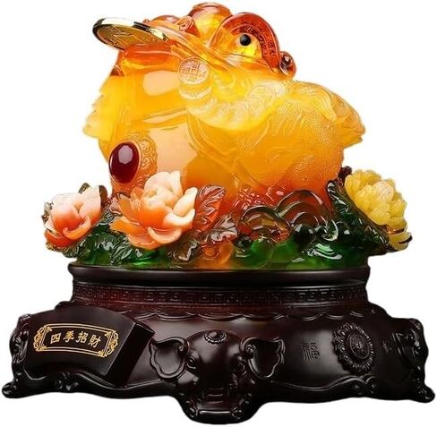 Home Decoration Desktop Decoration Fortune-Making Golden Toad Ornament Living Room Three-Legged Toad Office Decorations Statuette for Your Desk (Color : C) in Saudi Arabia