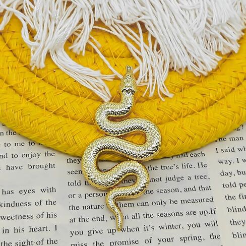 Gold Snake Enamel Pin - Cooperation Series - Enamel Lapel Pin - Plated Badge for Clothing, Bags, and Lanyards in Saudi Arabia