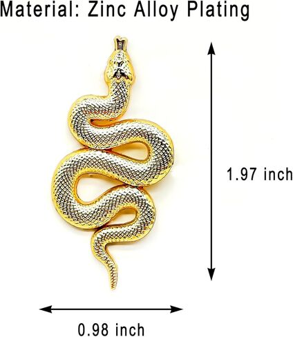 Gold Snake Enamel Pin - Cooperation Series - Enamel Lapel Pin - Plated Badge for Clothing, Bags, and Lanyards in Saudi Arabia