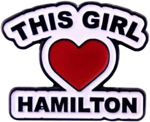 This Girl Loves Hamilton Broadway Musical Theater Alexander Lafayette Heart Fan 1.2" Enamel Pin Badge in Saudi Arabia