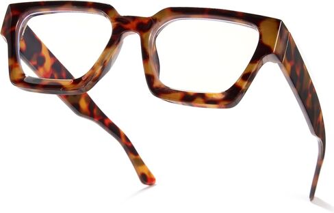 Cyxus 99% Oversized Blue Light Blocking Glasses Women Men Chunky Rectangle Chic Preppy Frame Computer 8143 in Saudi Arabia