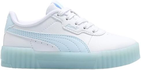 PUMA Kids Girls Carina 3.0 Iced Lace Up Sneakers Shoes Casual - White in Saudi Arabia
