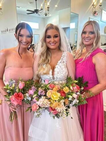 Chiffon One Shoulder Bridesmaid Dress with Slit Sleeveless Long A Line Formal Dress for Women in Saudi Arabia