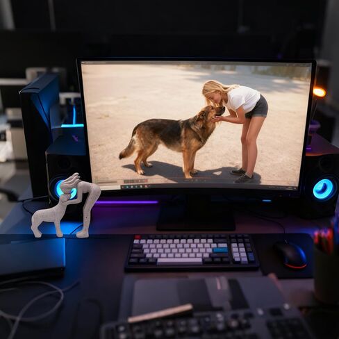 منحوتة حديثة للكلاب - تمثال ديكور منزلي للرف والمكتب وغرفة المعيشة، هدية تذكارية للحيوانات الأليفة لمحبي الكلاب، لمسة تمثال بسيطة in Kuwait