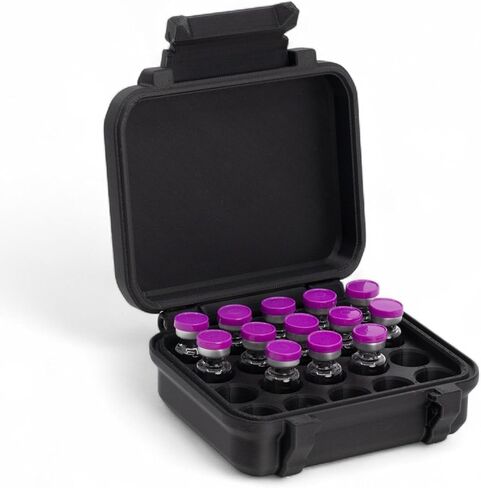 3ml 20 Vial Case for Peptide Vials | Rugged Fridge and Freezer Safe Case in Saudi Arabia