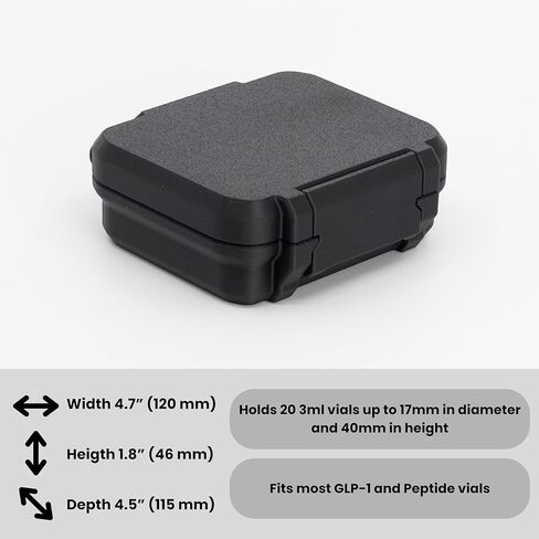 3ml 20 Vial Case for Peptide Vials | Rugged Fridge and Freezer Safe Case in Saudi Arabia