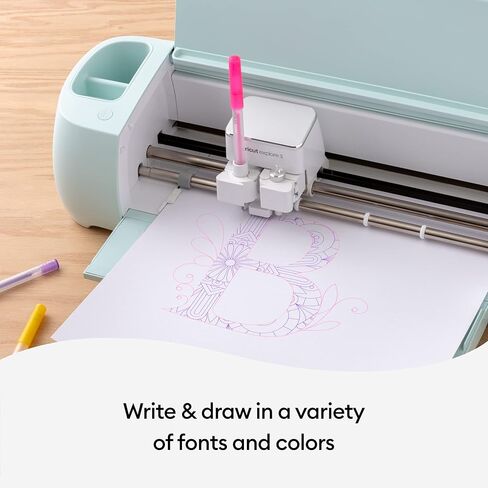 Cricut Maker 3 وحزمة مكتبة المحتوى الرقمي - تتضمن 30 صورة في تطبيق Design Space - آلة قطع ذكية، قوة قطع أسرع 2X و10X، تقطع أكثر من 300 مادة، أزرق in Saudi Arabia
