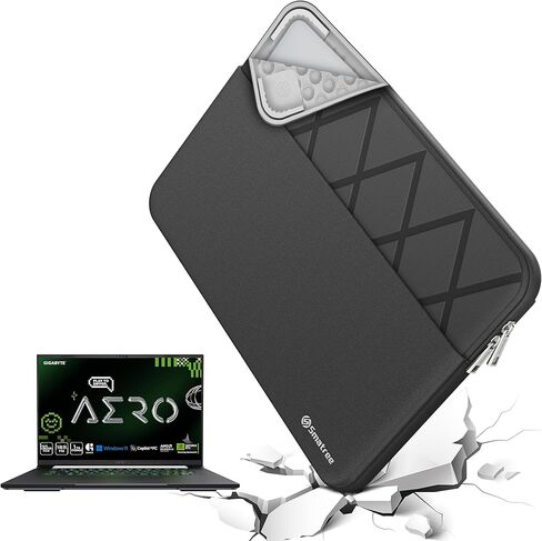 Smatree 14 inch Laptop Sleeve for GIGABYTE U4 UD, GIGABYTE Protective Laptop Case with Accessory Pocket, YKK Zipper, Patented Super Corner Design (E425) in Kuwait