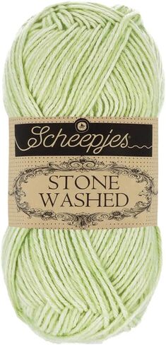 Yarns - Stone Washed Yarn, Superwash Cotton Blend, 50 g / 1.75 oz (828 - Larimar) in Saudi Arabia