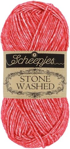 Yarns - Stone Washed Yarn, Superwash Cotton Blend, 50 g / 1.75 oz (828 - Larimar) in Saudi Arabia