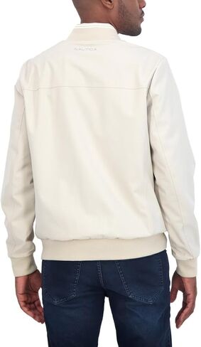 Nautica Men's Bomber Jacket – Windbreaker, Water-Resistant, Waterproof, Golf, Hiking, Boating, Casual Wear in Saudi Arabia