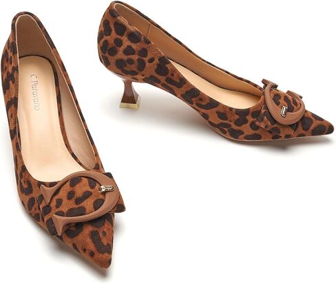 C.Paravano Women's Pumps | Kitten Heels for Women | Pointed Toe Heels for Women | Womens Designer Pumps(Heels Purple,Size 6) in Kuwait