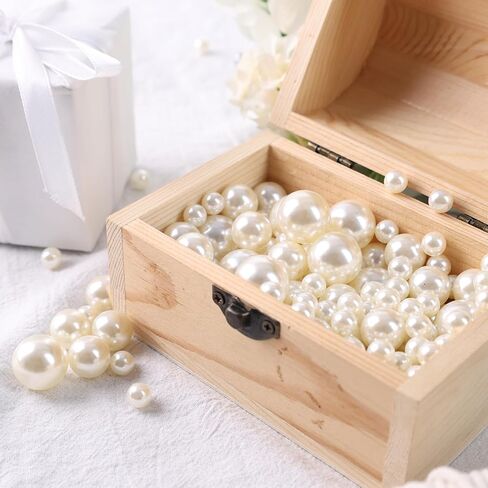 No Hole Pearl Beads, 200PCS Ivory Beads for Vase Filler Floating Candle Table Centerpieces Wedding Party DIY Crafts Decor in Saudi Arabia
