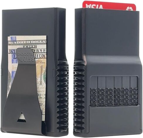 محفظة ACM 3.0 للرجال - محفظة معدنية مدمجة لمنع RFID مع مشبك نقدي قابل للإزالة | اختيار البطاقة الفردية مجانًا (مصقول بالكأس) in Saudi Arabia
