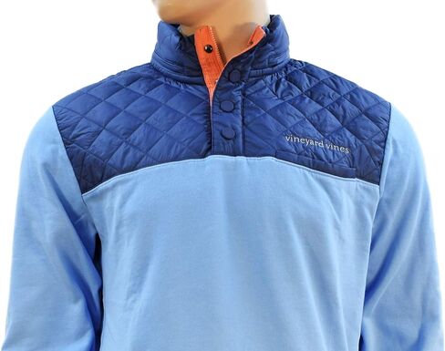 vineyard vines Mens Performance Snap Placket Shep Shirt Blue Ocean Breeze (Small) in Saudi Arabia