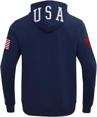 سترة بغطاء رأس للرجال من Pro Standard USsf USWNT لكرة القدم الكلاسيكية من نسيج شانيل مزدوج بسحاب كامل in Saudi Arabia