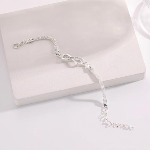 Minimalist Stackable Bracelet for Women, Dainty Silver Chain for Daily Wear & Elegant Christmas Gifts in Saudi Arabia