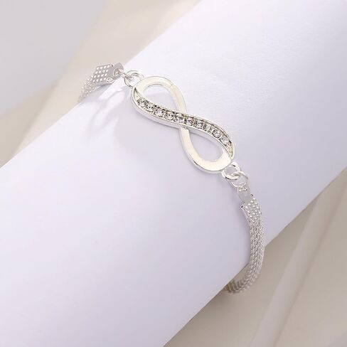 Minimalist Stackable Bracelet for Women, Dainty Silver Chain for Daily Wear & Elegant Christmas Gifts in Saudi Arabia