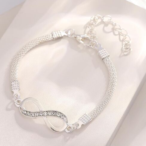 Minimalist Stackable Bracelet for Women, Dainty Silver Chain for Daily Wear & Elegant Christmas Gifts in Saudi Arabia