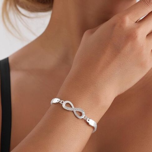 Minimalist Stackable Bracelet for Women, Dainty Silver Chain for Daily Wear & Elegant Christmas Gifts in Saudi Arabia