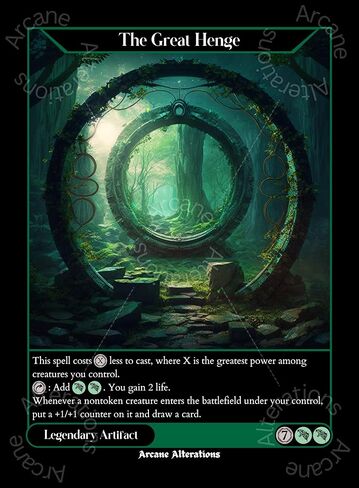The Great Henge - Altered Art Custom Card in Saudi Arabia